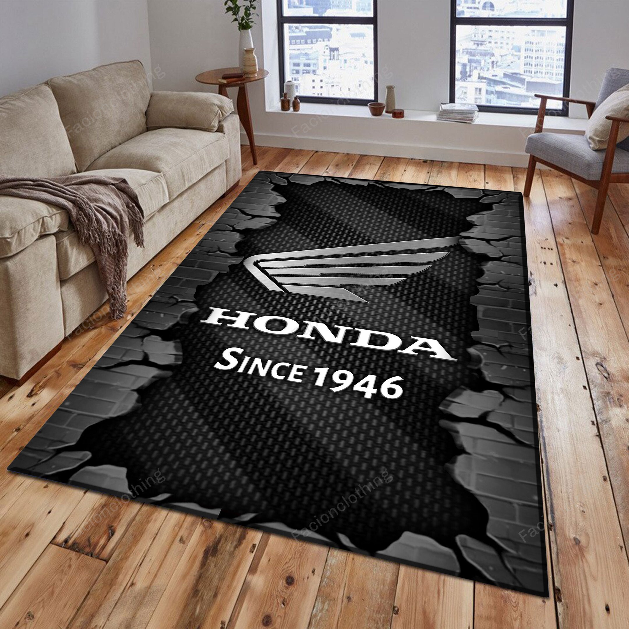 Sportswearmerch Honda Motorcycle Personalized Rug For Fan