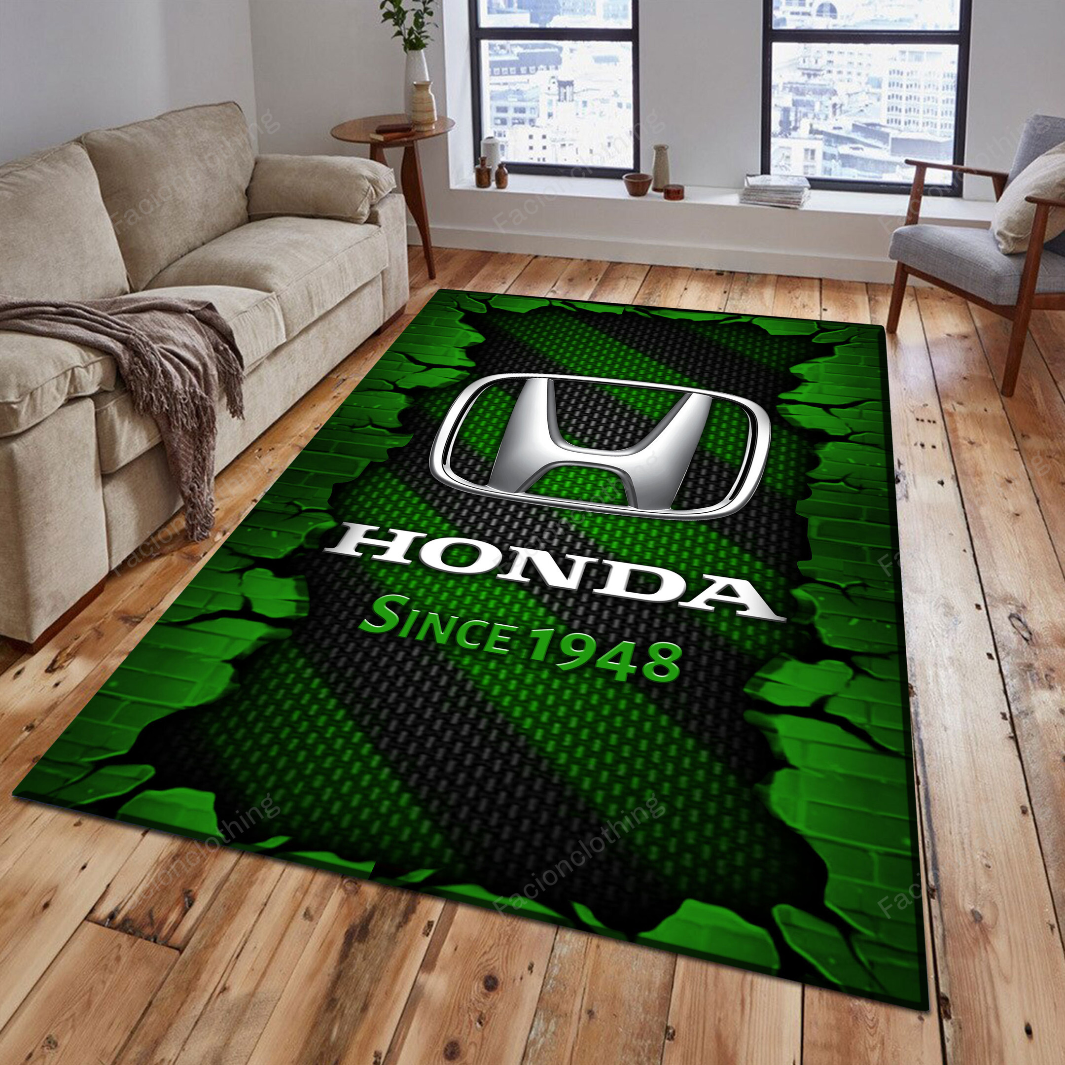 Sportswearmerch Honda Motorcycle Personalized Rug For Fan