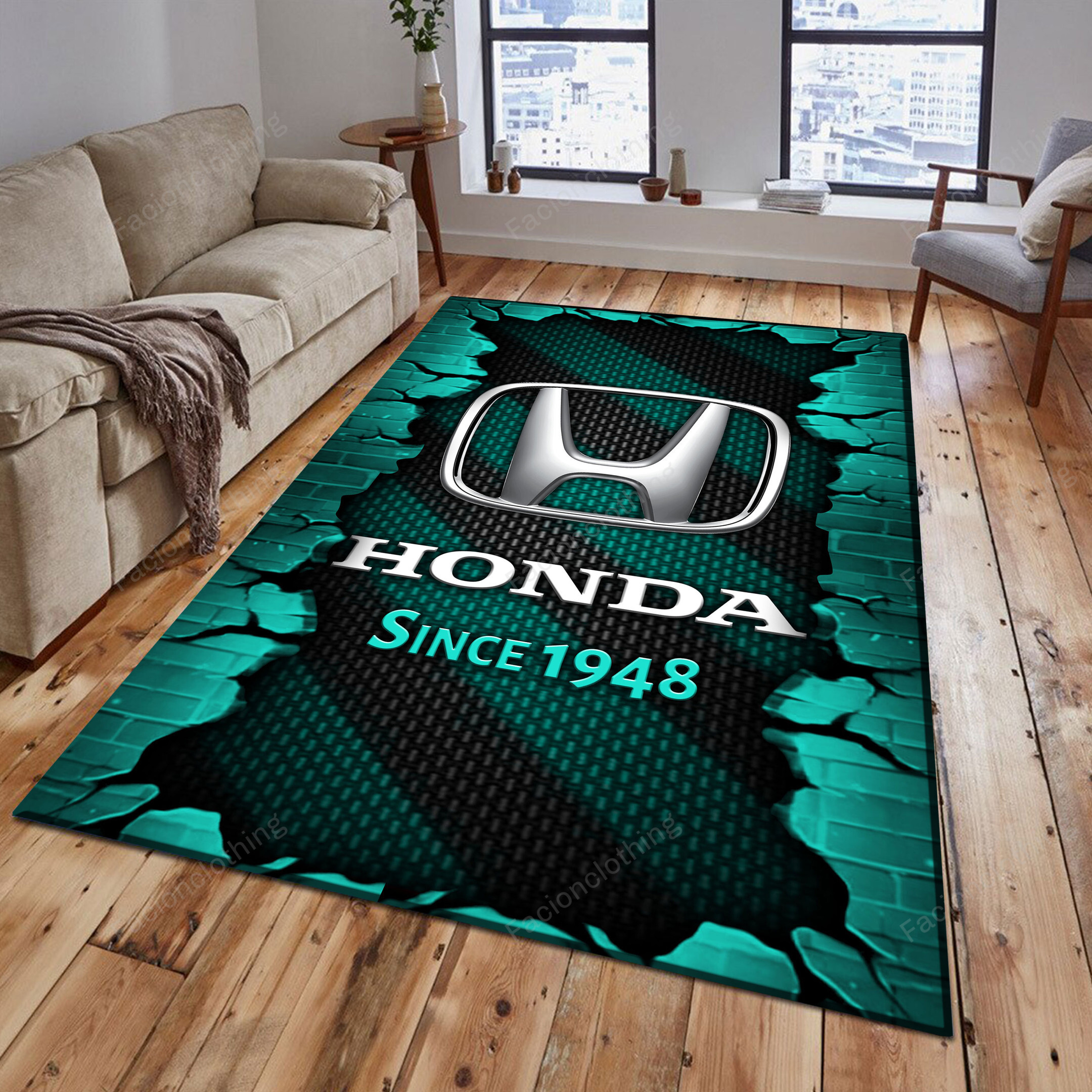 Sportswearmerch Honda Motorcycle Personalized Rug For Fan
