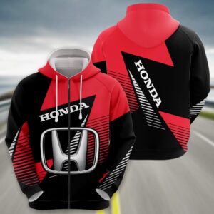 Sportswearmerch Honda Motorcycle Zip Hoodie For Fan