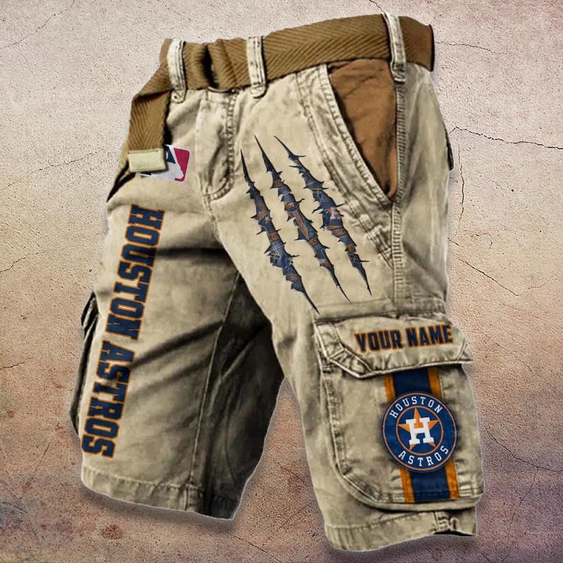 Sportswearmerch Houston Astros MLB Denim Short For Fan