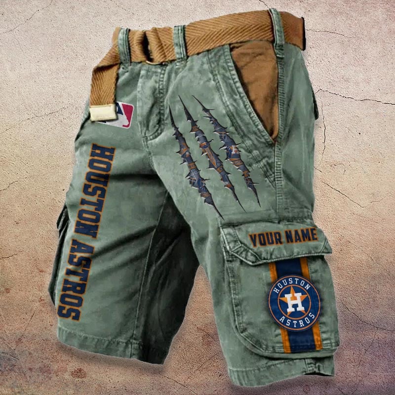 Sportswearmerch Houston Astros MLB Denim Short For Fan