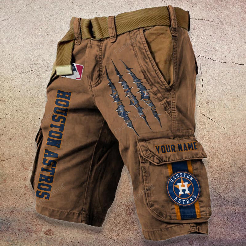 Sportswearmerch Houston Astros MLB Denim Short For Fan