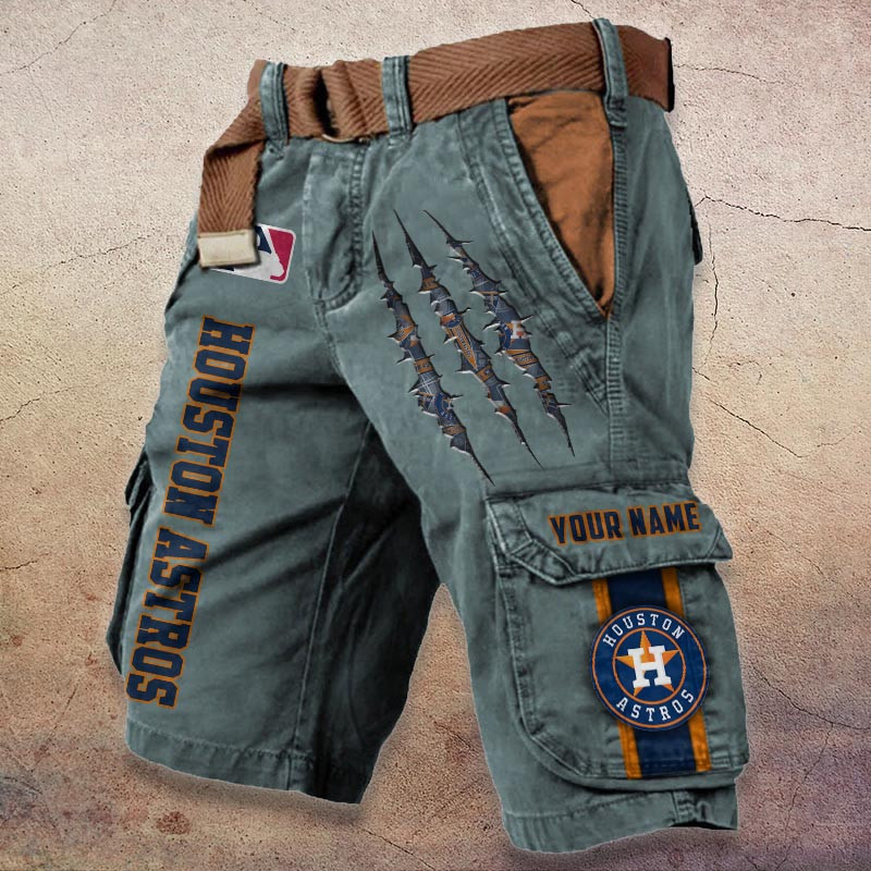Sportswearmerch Houston Astros MLB Denim Short For Fan