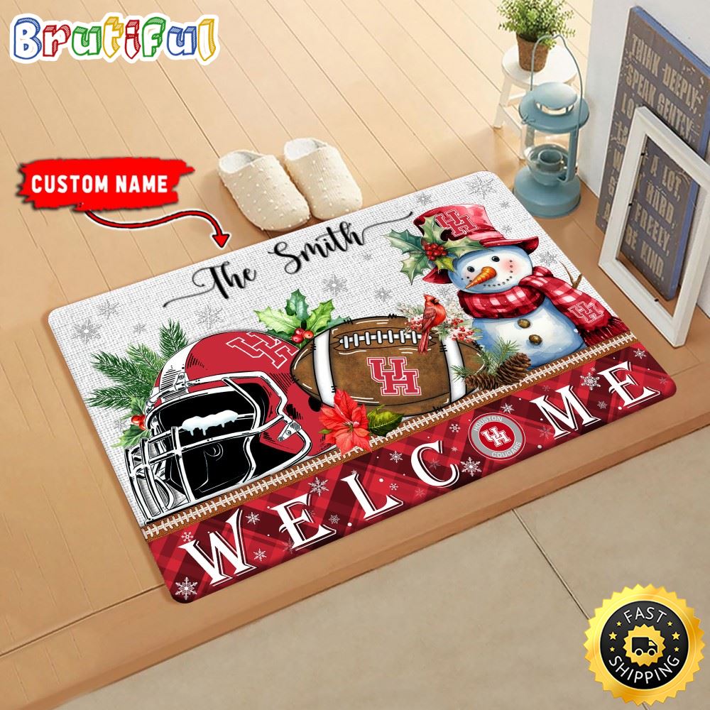Sportswearmerch Houston Cougars NCAA Christmas Doormat For Fan