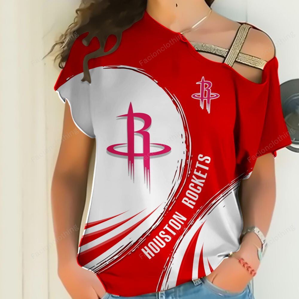 Sportswearmerch Houston Rockets NBA Personalized Strapless Short Sleeve For Fan