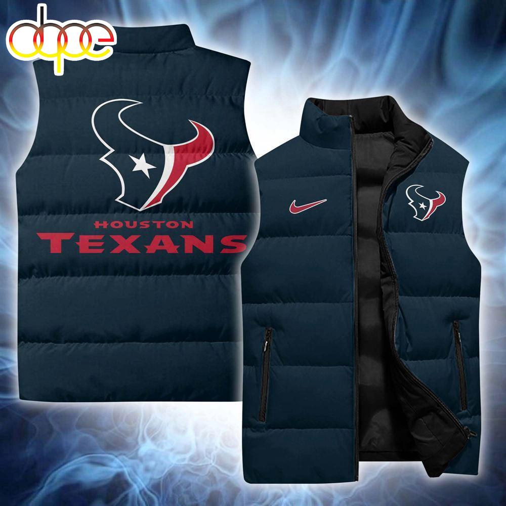 Sportswearmerch Houston Texans NFL 2024 Personalized Sleeveless Puffer Jacket For Fan
