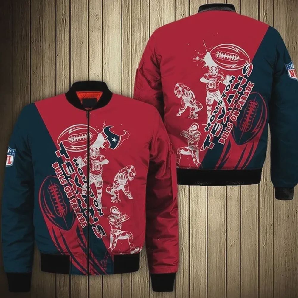 Sportswearmerch Houston Texans NFL Bomber Jacket For Fan