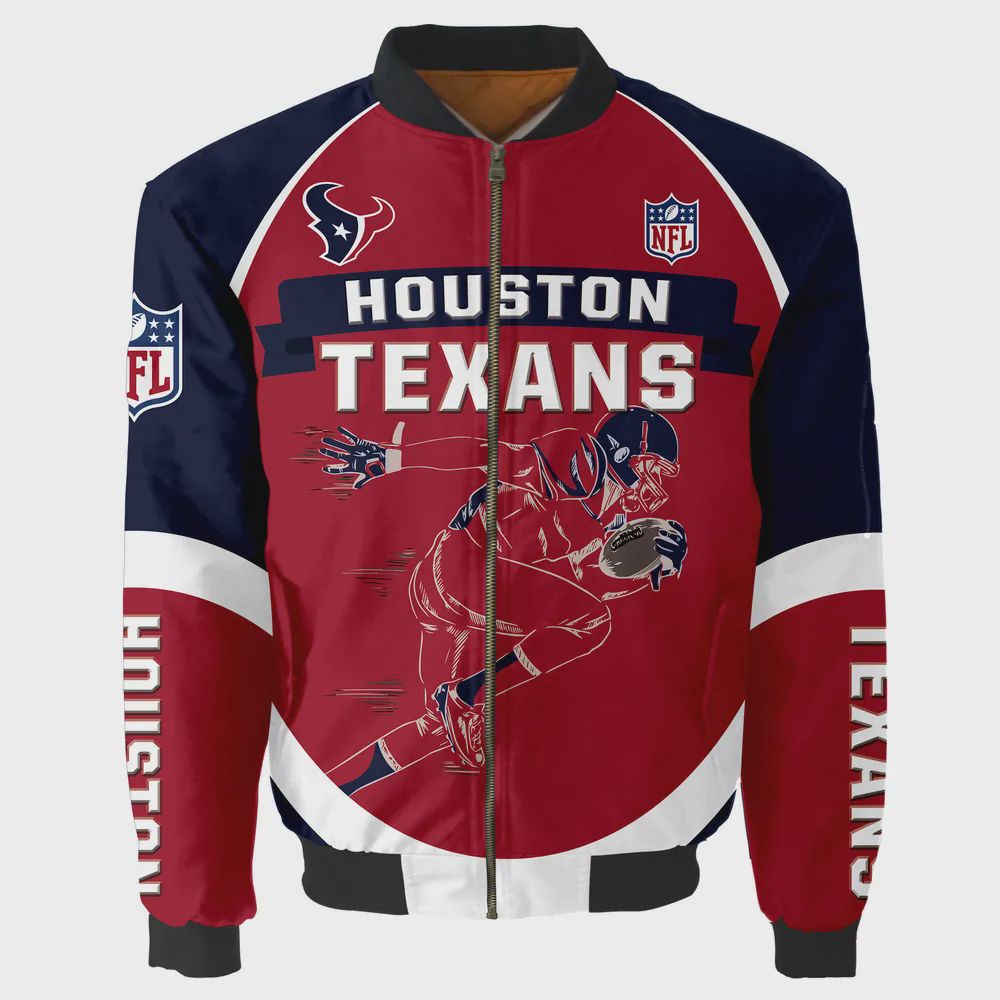 Sportswearmerch Houston Texans NFL Bomber Jacket For Fan