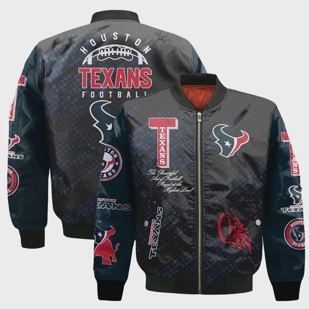 Sportswearmerch Houston Texans NFL Bomber Jacket For Fan