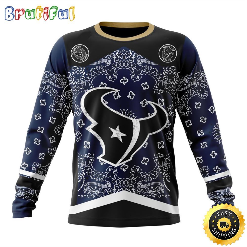Sportswearmerch Houston Texans NFL Crewneck Classic Style Personalized Sweater For Fan