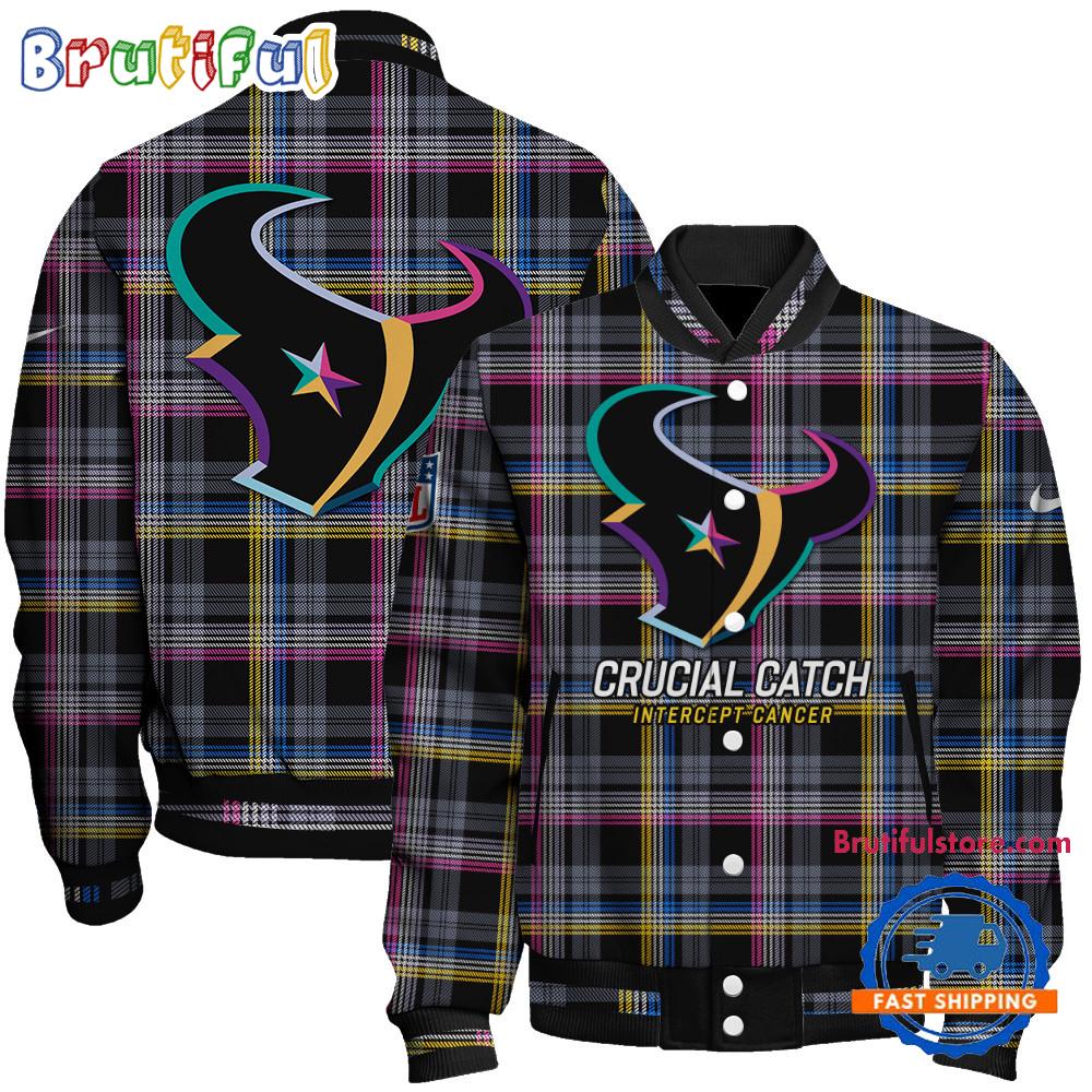 Sportswearmerch Houston Texans NFL Personalized Baseball Jacket For Fan