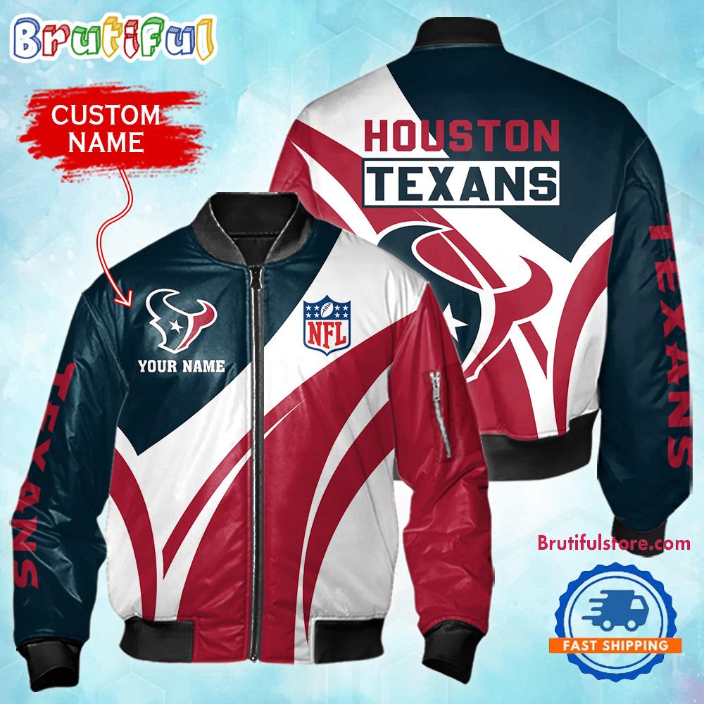 Sportswearmerch Houston Texans NFL Personalized Bomber Jacket For Fan