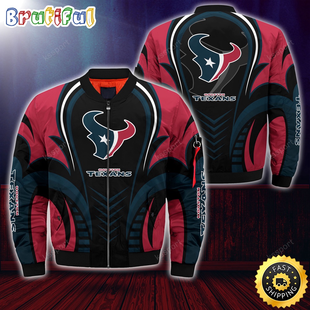 Sportswearmerch Houston Texans NFL Personalized Bomber Jacket For Fan