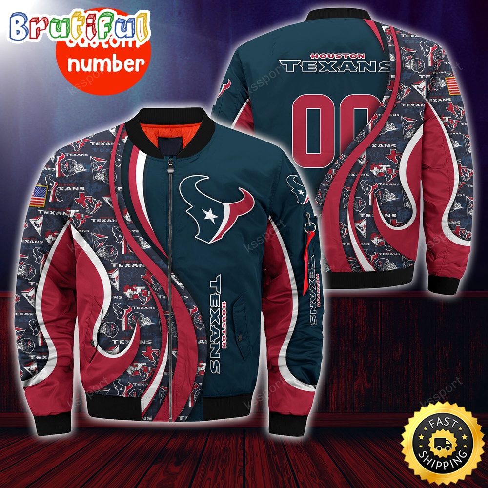 Sportswearmerch Houston Texans NFL Personalized Bomber Jacket For Fan