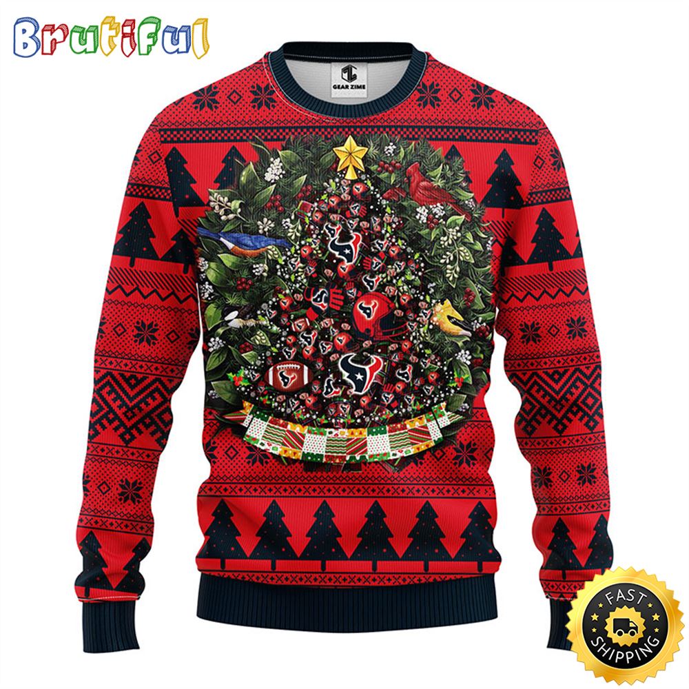 Sportswearmerch Houston Texans NFL Personalized Christmas Sweater For Fan