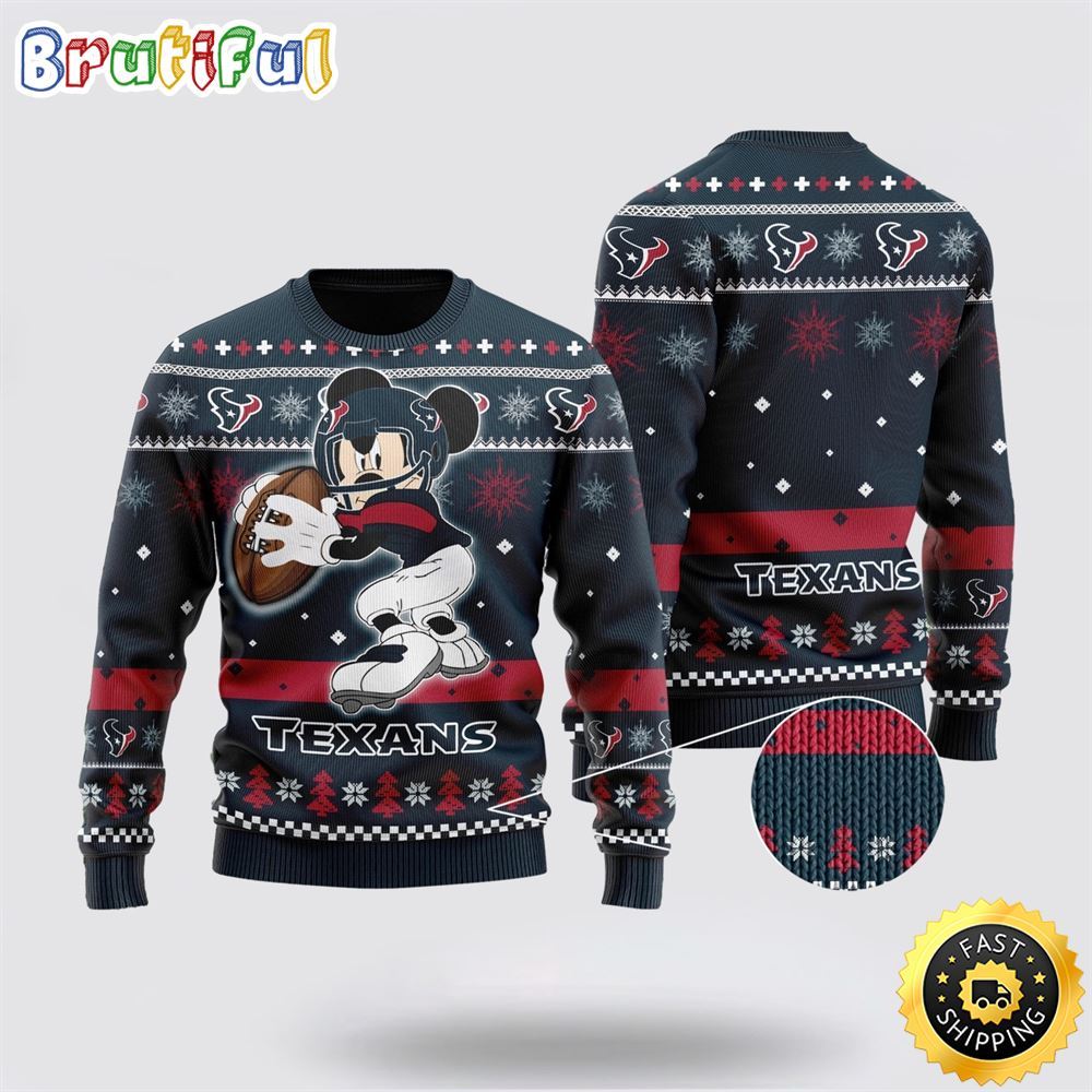 Sportswearmerch Houston Texans NFL Personalized Christmas Sweater For Fan