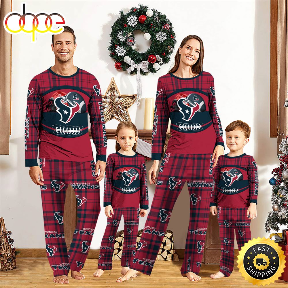 Sportswearmerch Houston Texans NFL Personalized Pajamas Family For Fan