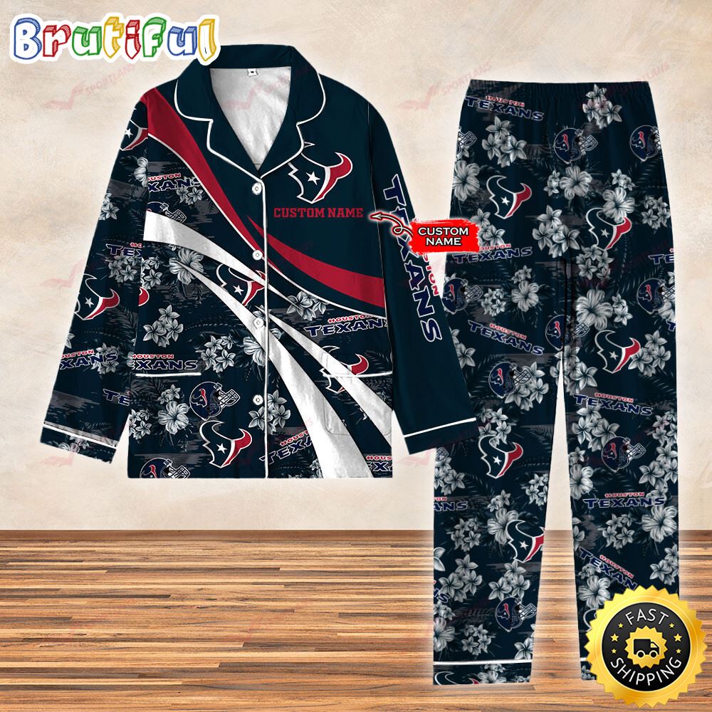 Sportswearmerch Houston Texans NFL Personalized Pajamas Set For Fan