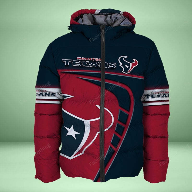 Sportswearmerch Houston Texans NFL Personalized Puffer Jacket For Fan