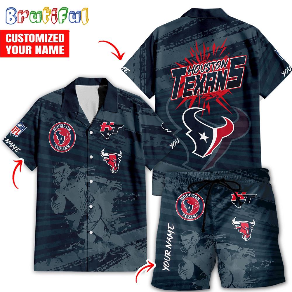 Sportswearmerch Houston Texans NFL Personalized Set Short Set For Fan