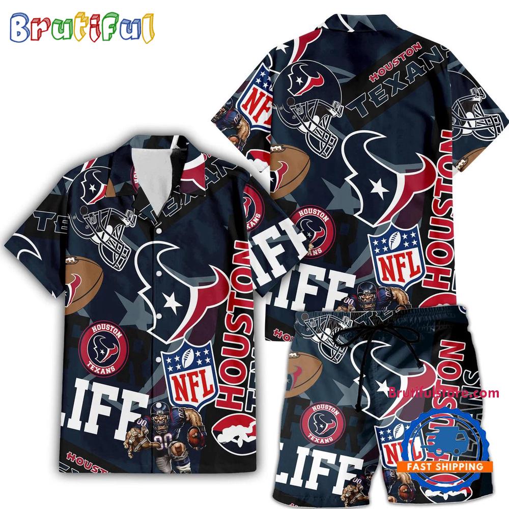 Sportswearmerch Houston Texans NFL Personalized Set Short Set For Fan