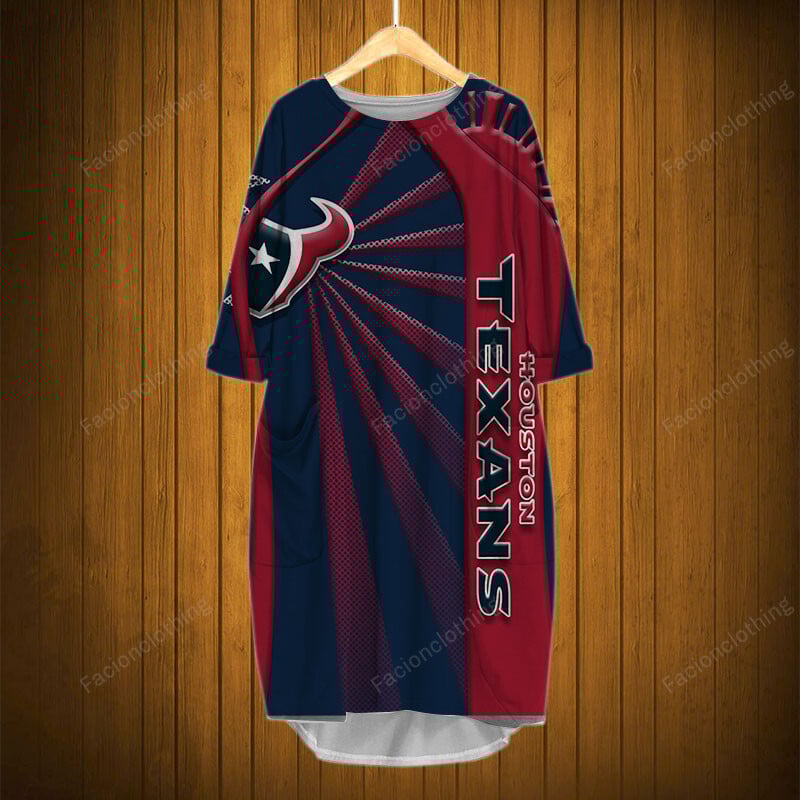 Sportswearmerch Houston Texans NFL Pocket Dress Personalized For Fan