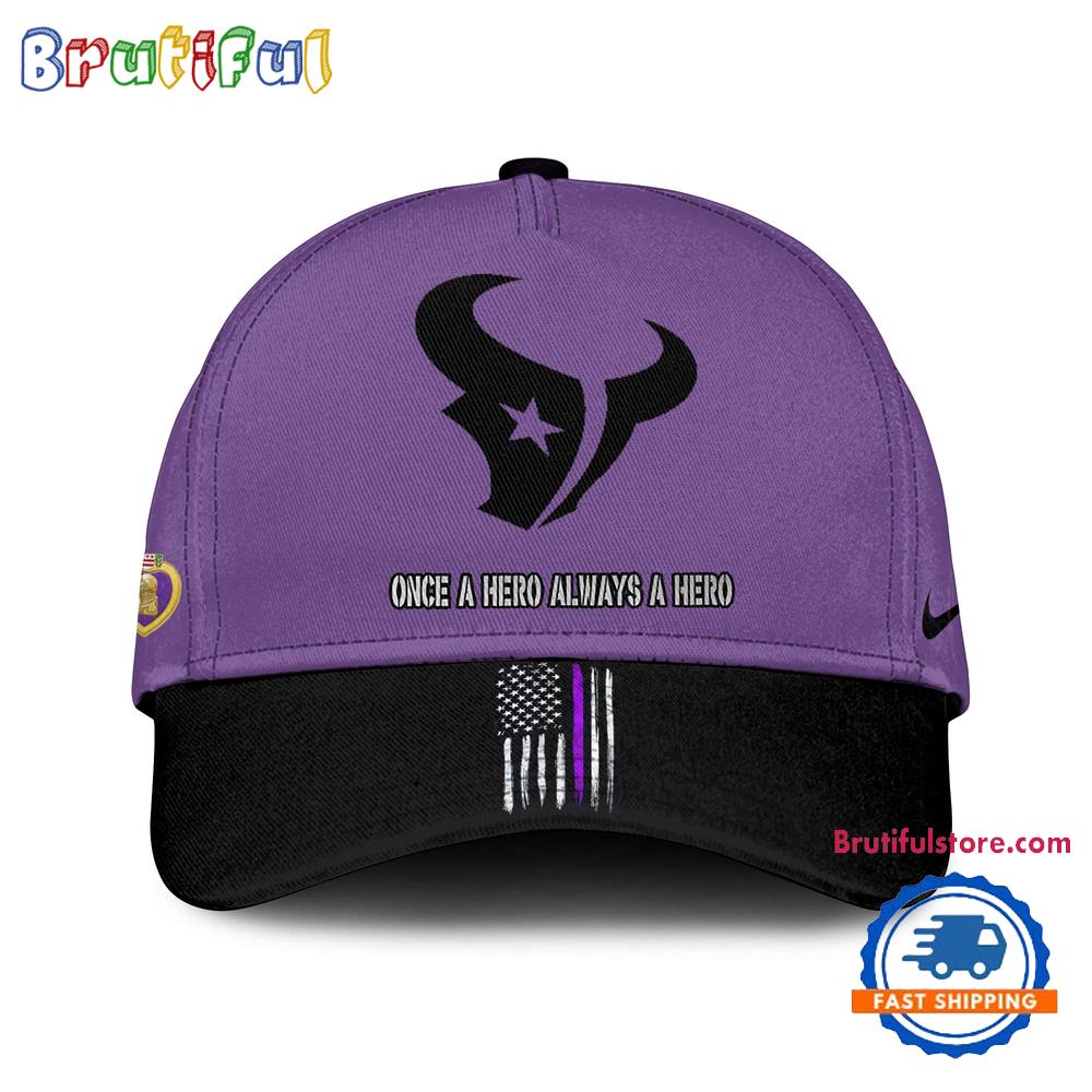 Sportswearmerch Houston Texans NFL Purple Heart Day Classic Cap For Fan