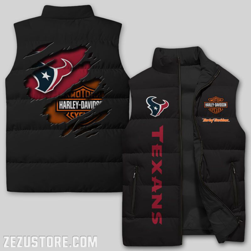 Sportswearmerch Houston Texans NFL Sleeveless Puffer Jacket For Fans