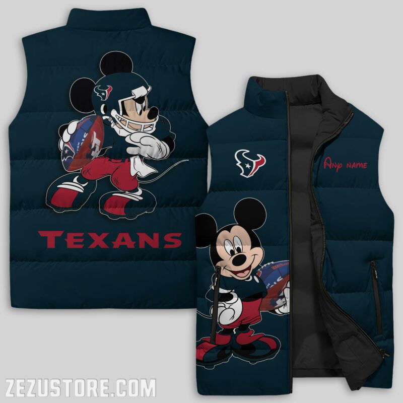 Sportswearmerch Houston Texans NFL Sleeveless Puffer Jacket For Fans