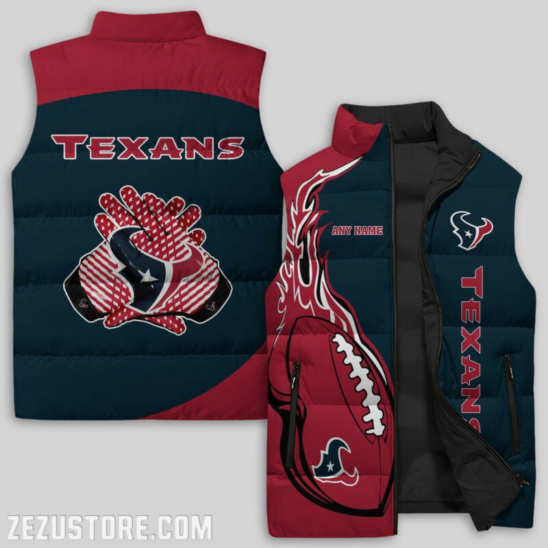 Sportswearmerch Houston Texans NFL Sleeveless Puffer Jacket For Fans