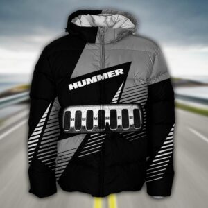 Sportswearmerch Hummer Truck Puffer Jacket For Fan