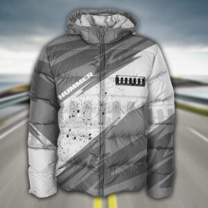 Sportswearmerch Hummer Truck Puffer Jacket For Fan