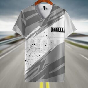 Sportswearmerch Hummer Truck V-neck Women T-shirt For Fan