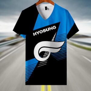 Sportswearmerch Hyosung Motorcycle V-neck Women T-shirt For Fan