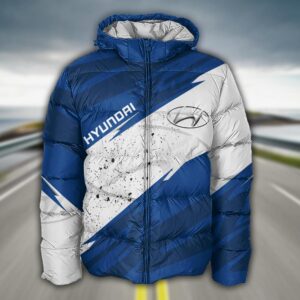 Sportswearmerch Hyundai Car Puffer Jacket For Fan