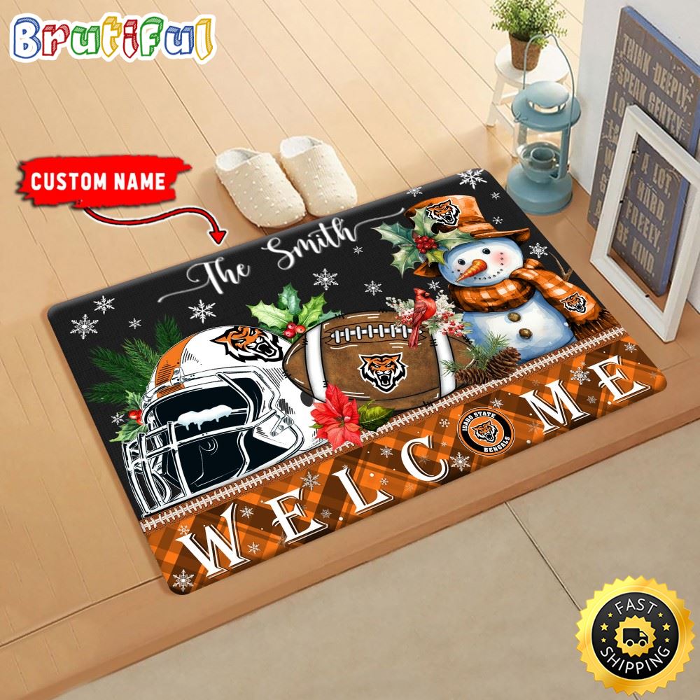 Sportswearmerch Idaho State Bengals NCAA Christmas Doormat For Fan