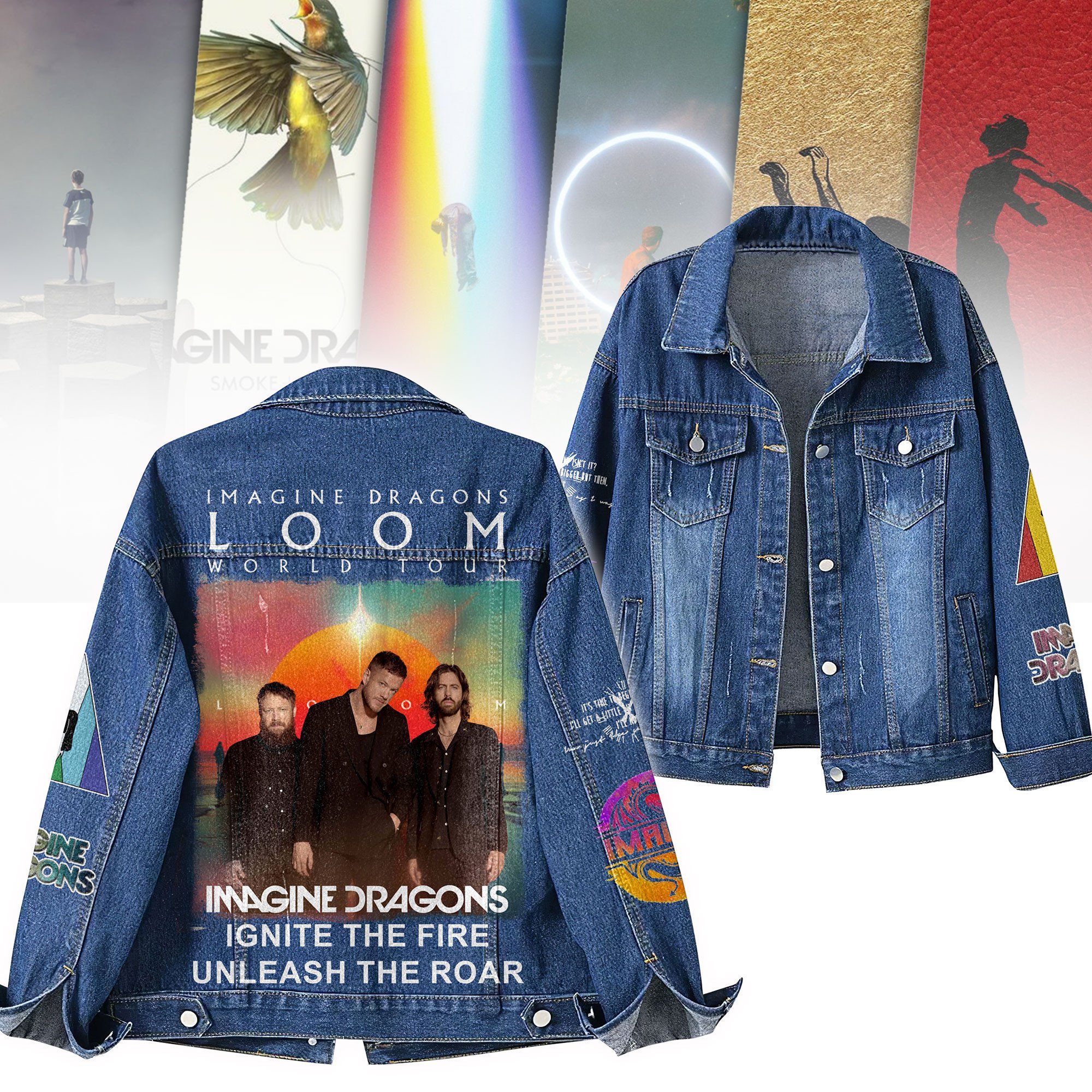 Sportswearmerch Imagine Dragons Denim Jacket Gift For Fans