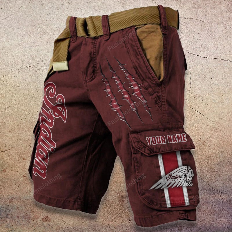 Sportswearmerch Indian Motorcycle Denim Short For Fan