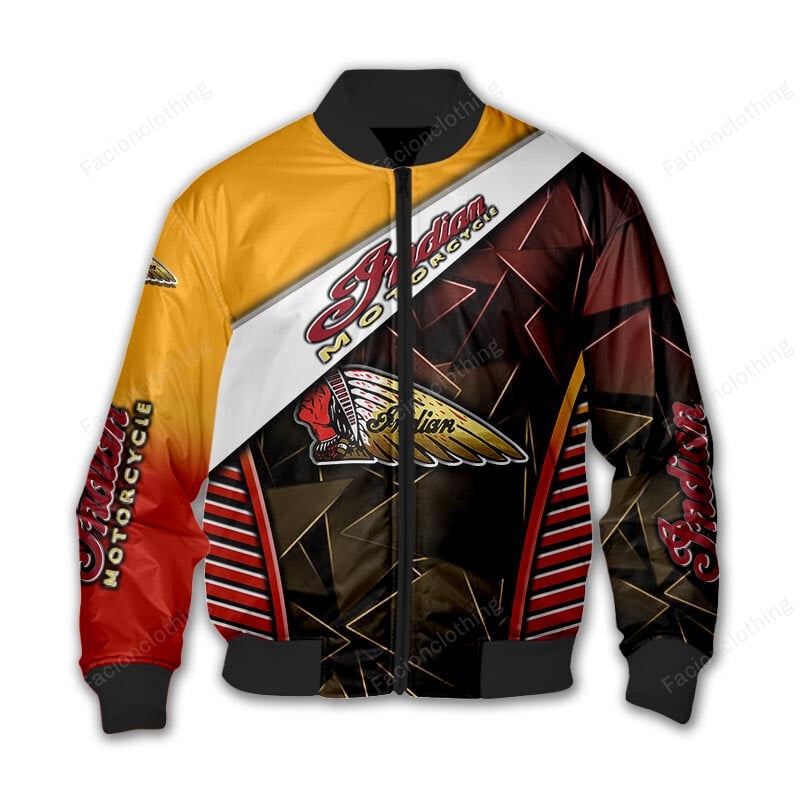 Sportswearmerch Indian Motorcycle Personalized Fashion Bomber Jacket For Fan