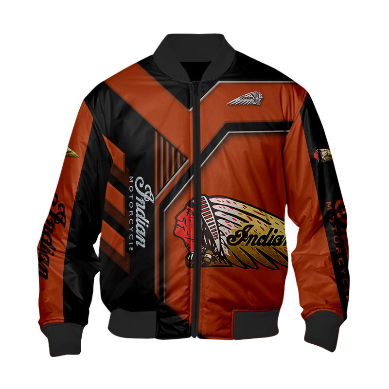 Sportswearmerch Indian Motorcycle Personalized Fashion Bomber Jacket For Fan