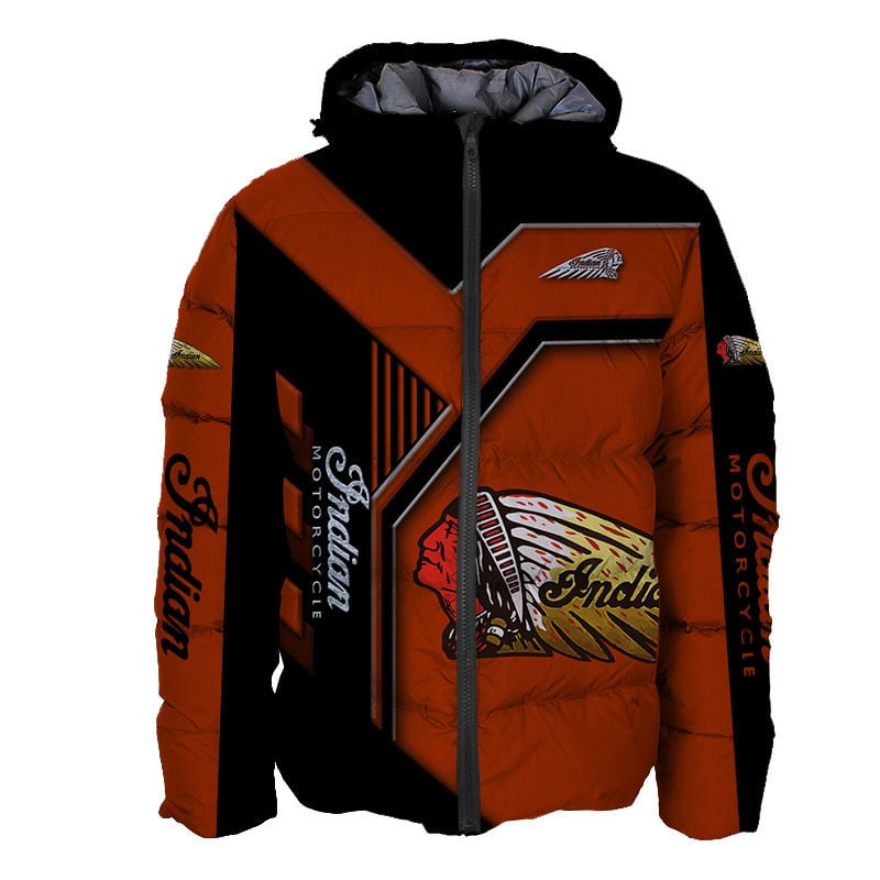 Sportswearmerch Indian Motorcycle Personalized Fashion Puffer Jacket For Fan