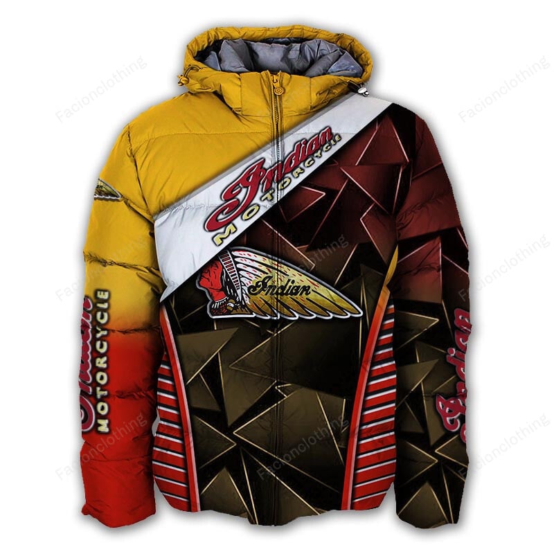 Sportswearmerch Indian Motorcycle Personalized Fashion Puffer Jacket For Fan