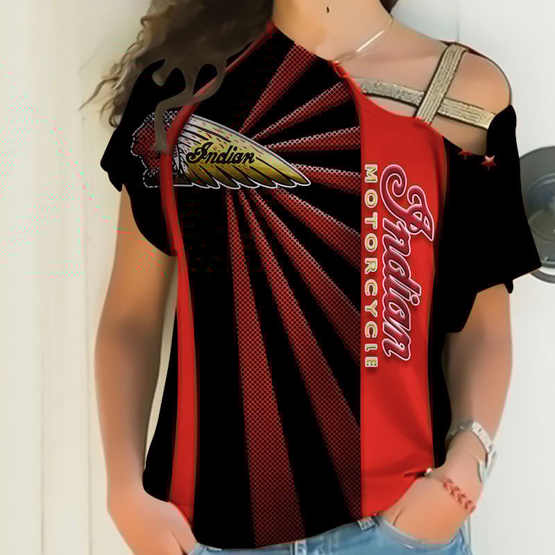 Sportswearmerch Indian Motorcycle Personalized Fashion Strapless Short Sleeve For Fan