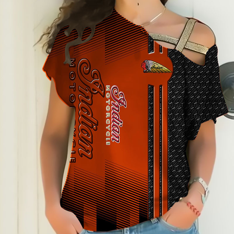 Sportswearmerch Indian Motorcycle Personalized Fashion Strapless Short Sleeve For Fan