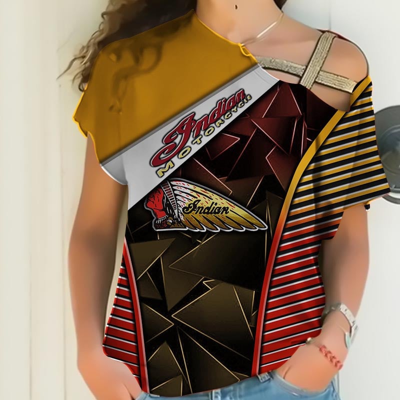 Sportswearmerch Indian Motorcycle Personalized Fashion Strapless Short Sleeve For Fan