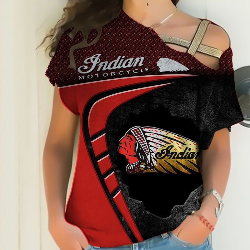Sportswearmerch Indian Motorcycle Personalized Fashion Strapless Short Sleeve For Fan