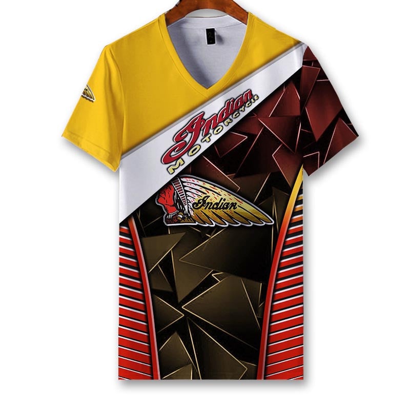 Sportswearmerch Indian Motorcycle Personalized Fashion V-neck Women T-shirt For Fan