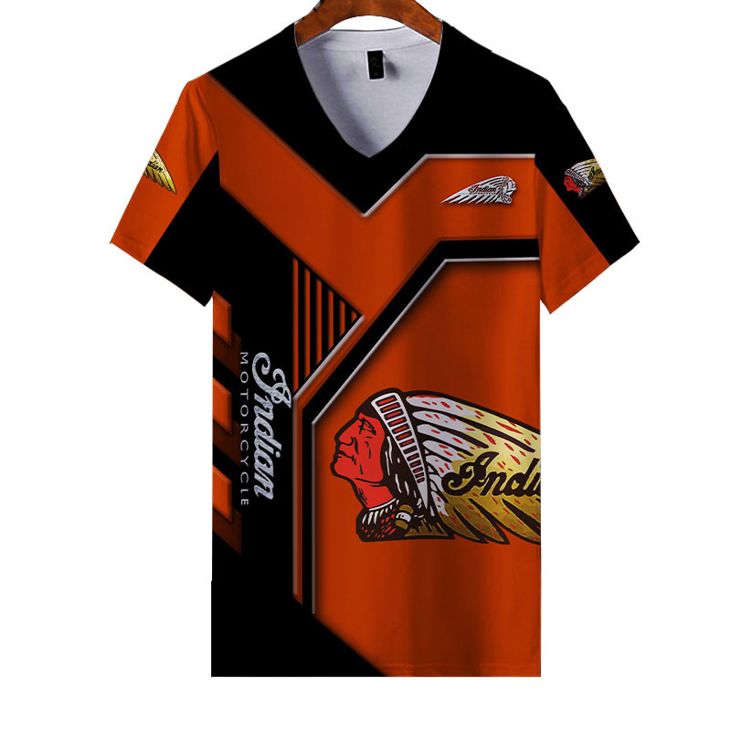 Sportswearmerch Indian Motorcycle Personalized Fashion V-neck Women T-shirt For Fan