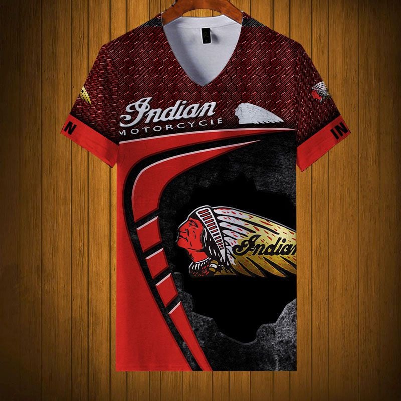 Sportswearmerch Indian Motorcycle Personalized Fashion V-neck Women T-shirt For Fan